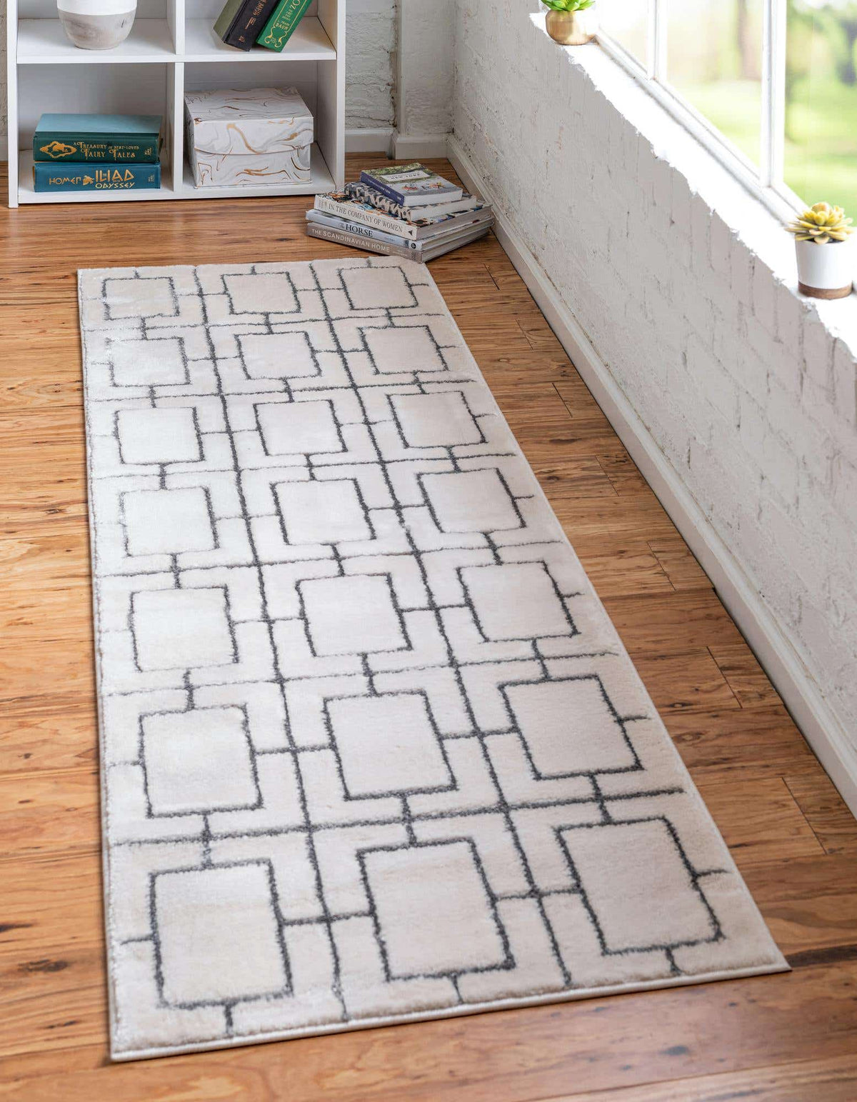 Läufer Teppich Marilyn Monroe™ Glam Trellis in Weiss von Hadorn™ - Lifestyle Image
