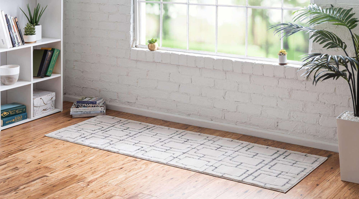 Läufer Teppich Marilyn Monroe™ Glam Trellis in Weiss von Hadorn™ - Lifestyle Image