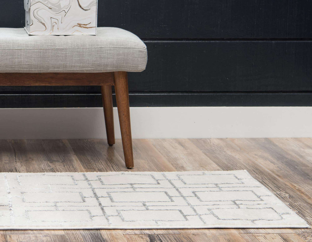 Läufer Teppich Marilyn Monroe™ Glam Trellis in Weiss von Hadorn™ - Lifestyle Image