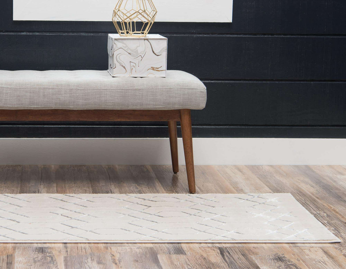 Läufer Teppich Marilyn Monroe™ Glam Trellis in Weiss von Hadorn™ - Lifestyle Image