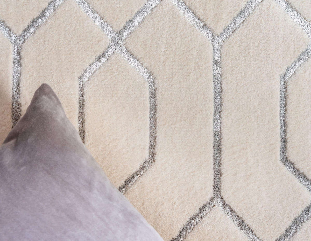 Läufer Teppich Marilyn Monroe™ Glam Trellis in Weiss von Hadorn™ - Lifestyle Image