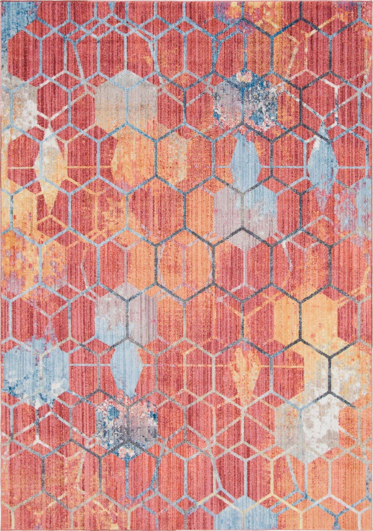 Rechteck Teppich Prism in Rot von Hadorn™ - Lifestyle Image