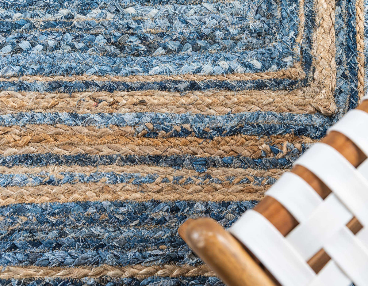 Rechteck Teppich Braided Chindi in Natürlich von Hadorn™ - Lifestyle Image
