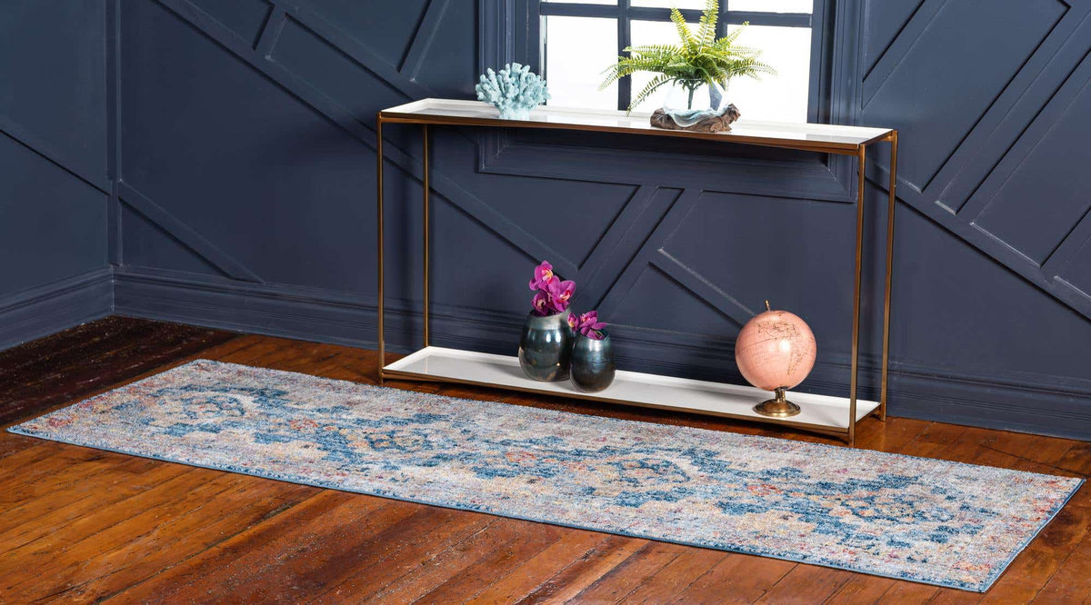 Läufer Teppich Madrid in Blau von Hadorn™ - Lifestyle Image