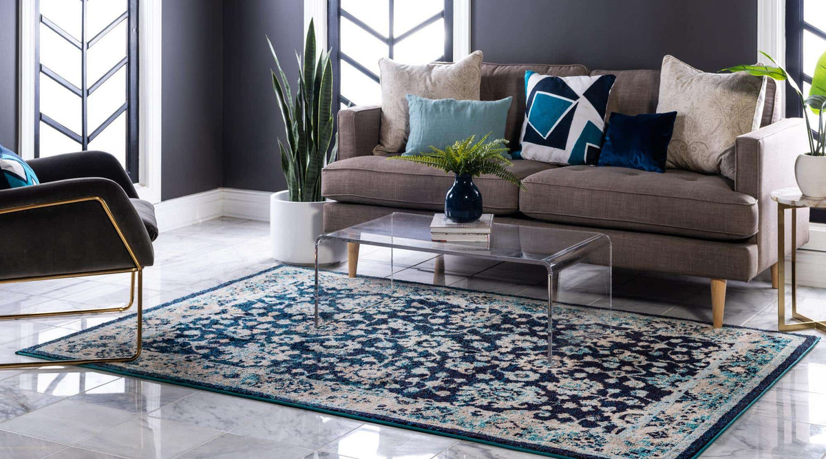 Rechteck Teppich Carrington in Blau von Hadorn™ - Lifestyle Image