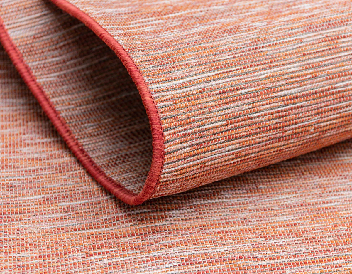 Rechteck Outdoor Teppich Outdoor Solid in Rot von Hadorn™ - Lifestyle Image