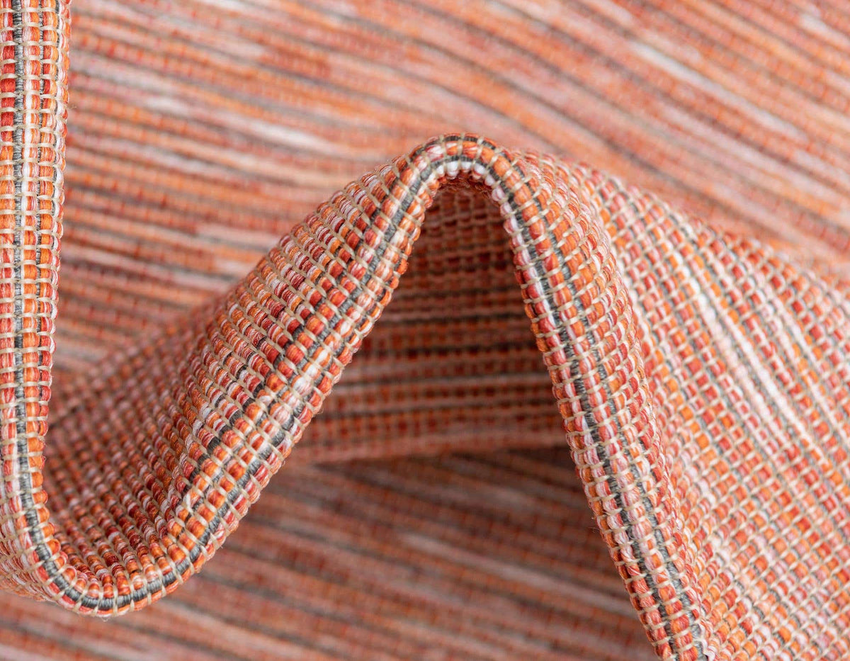 Rechteck Outdoor Teppich Outdoor Solid in Rot von Hadorn™ - Lifestyle Image