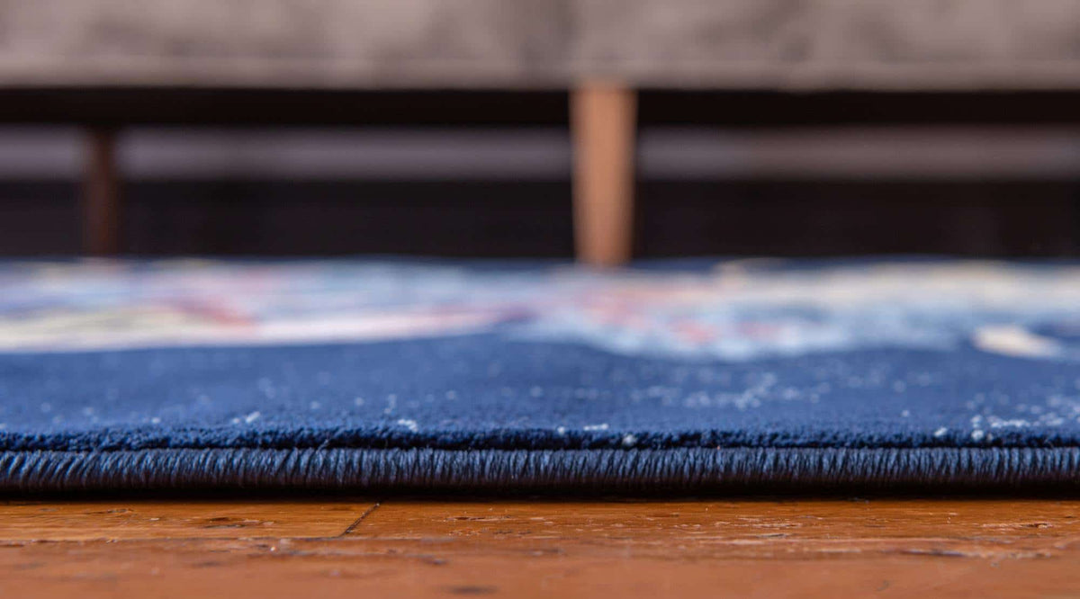 Rechteck Teppich Pao Tou in Blau von Hadorn™ - Lifestyle Image