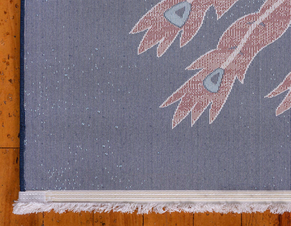 Rechteck Teppich Pao Tou in Blau von Hadorn™ - Lifestyle Image