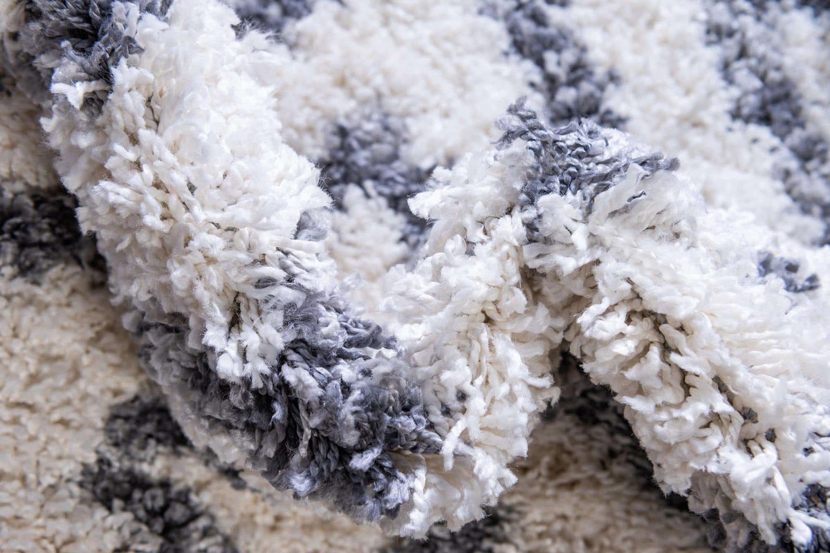 Quadratisch Hochflorteppich Lagom Shag in Beige von Hadorn™ - Lifestyle Image