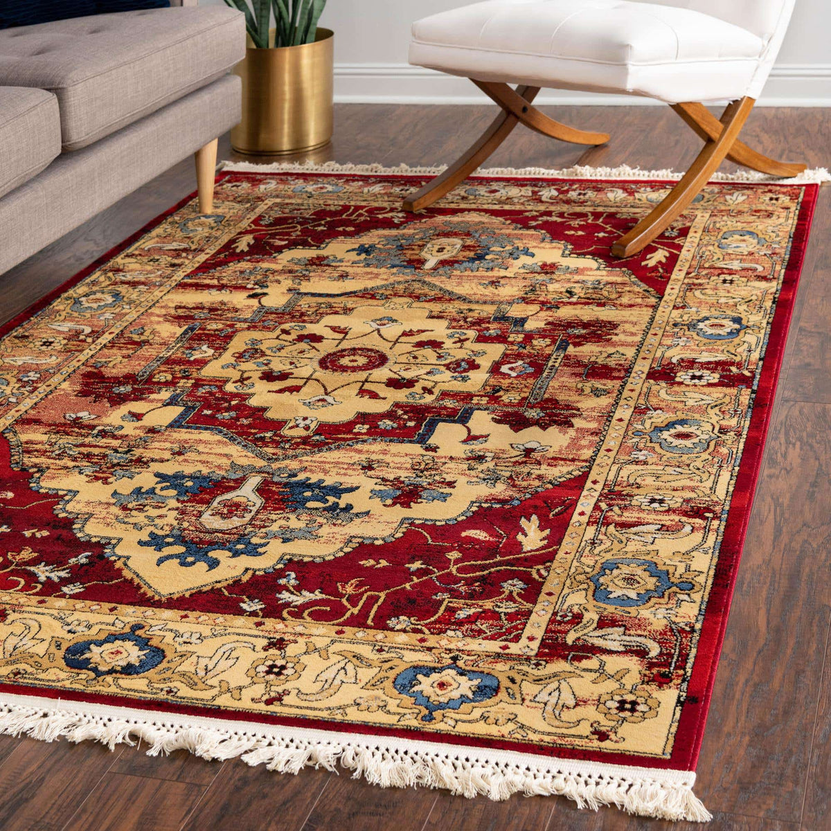 Rechteck Teppich Georgetown in Rot von Hadorn™ - Lifestyle Image