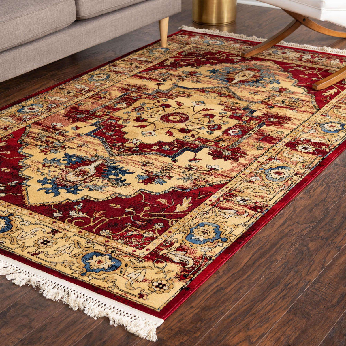 Rechteck Teppich Georgetown in Rot von Hadorn™ - Lifestyle Image