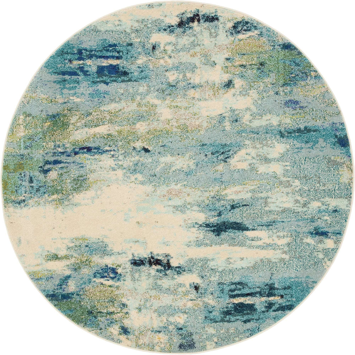 Rund Teppich Spectrum in Hellblau von Hadorn™ - Lifestyle Image