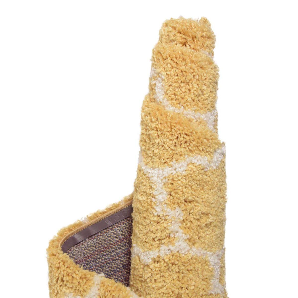 Rund Hochflorteppich Marrakesh Shag in Gelb von Hadorn™ - Lifestyle Image