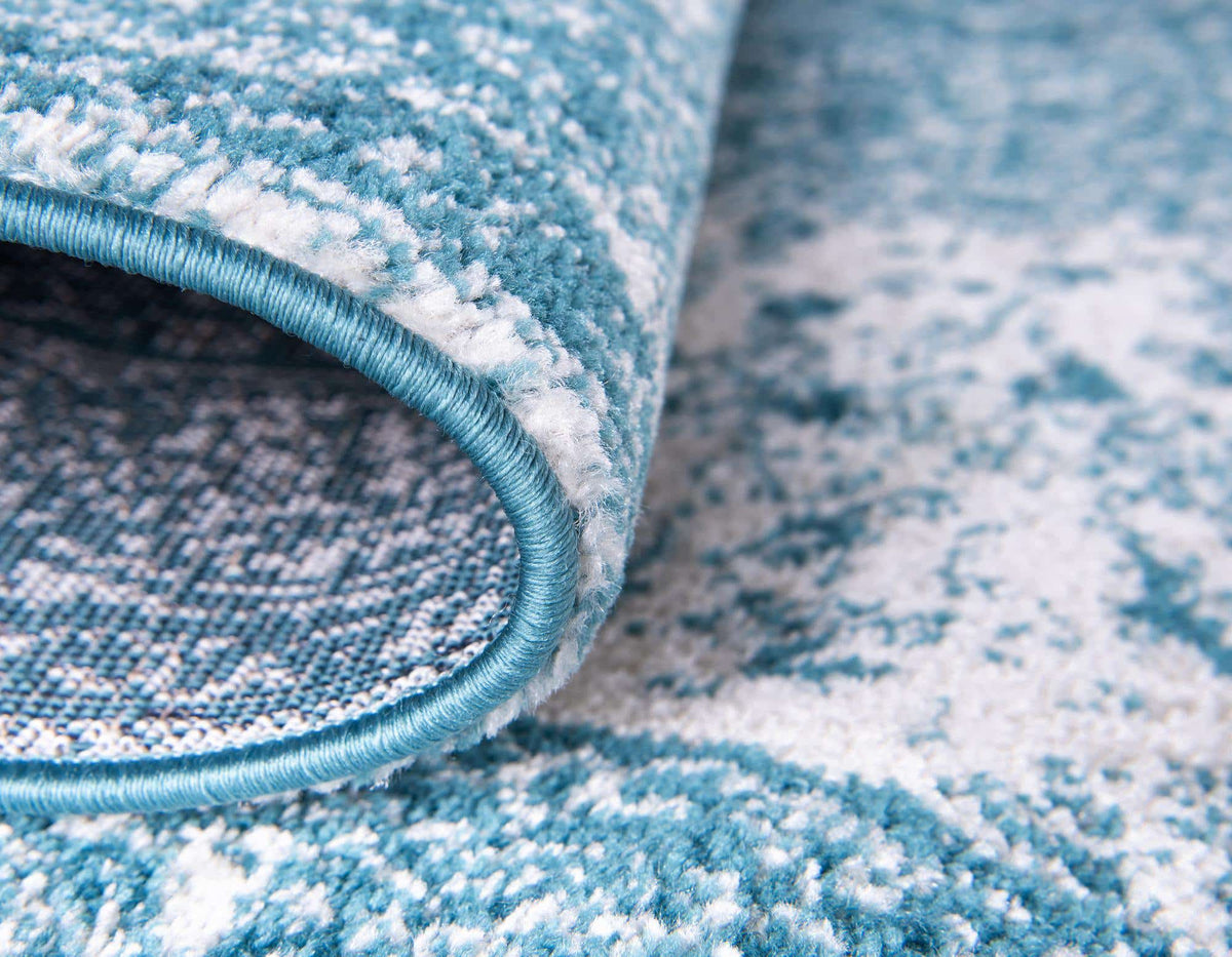 Rund Teppich Bexley in Türkis von Hadorn™ - Lifestyle Image