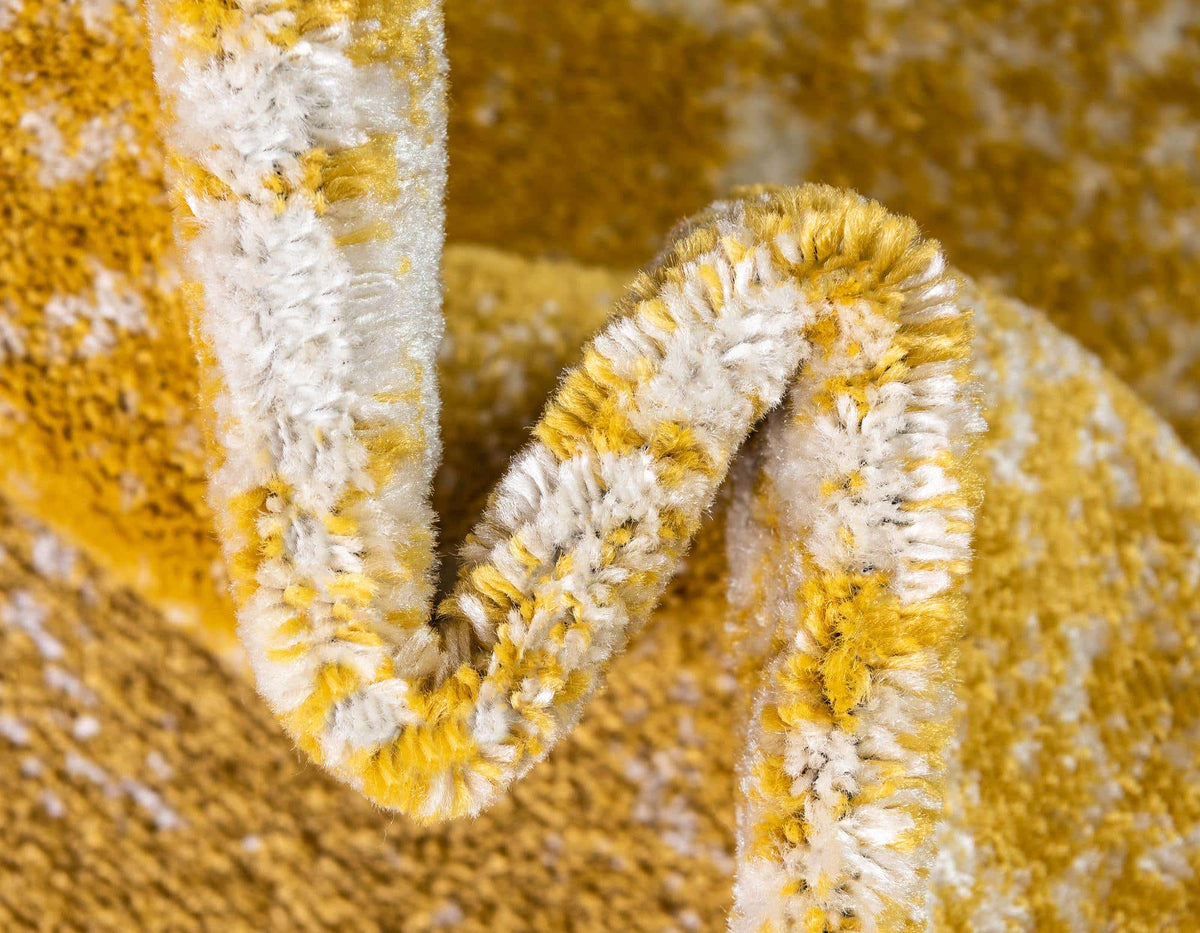 Rund Teppich Bexley in Gelb von Hadorn™ - Lifestyle Image