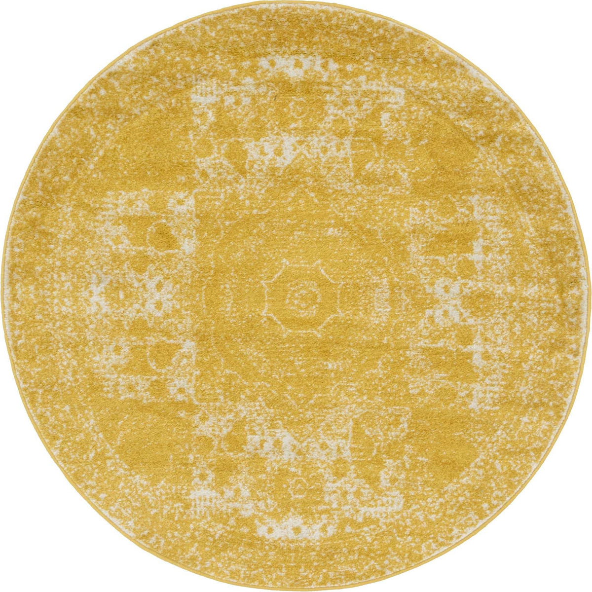 Rund Teppich Bexley in Gelb von Hadorn™ - Lifestyle Image