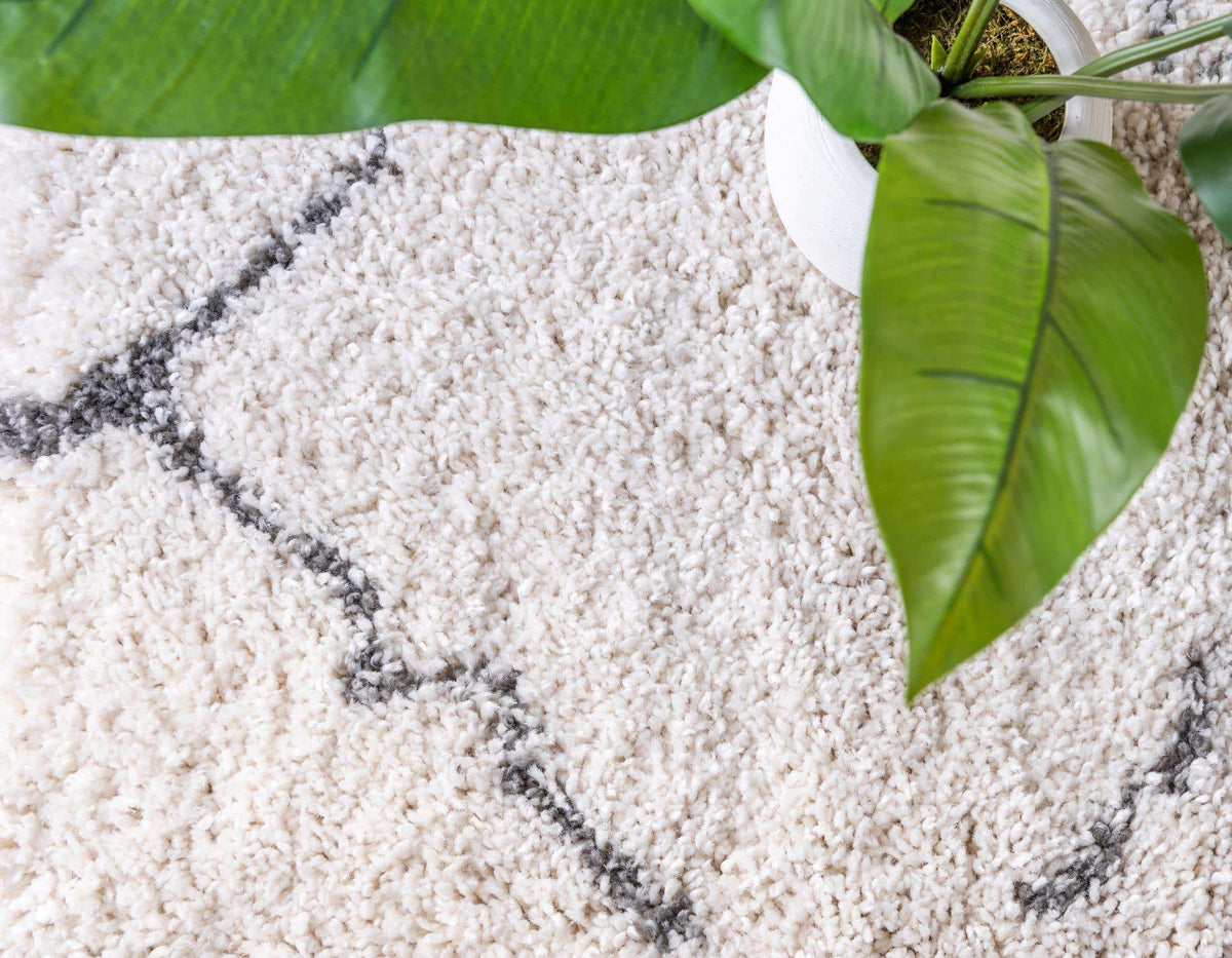 Rechteck Hochflorteppich Marrakesh Shag in Beige von Hadorn™ - Lifestyle Image