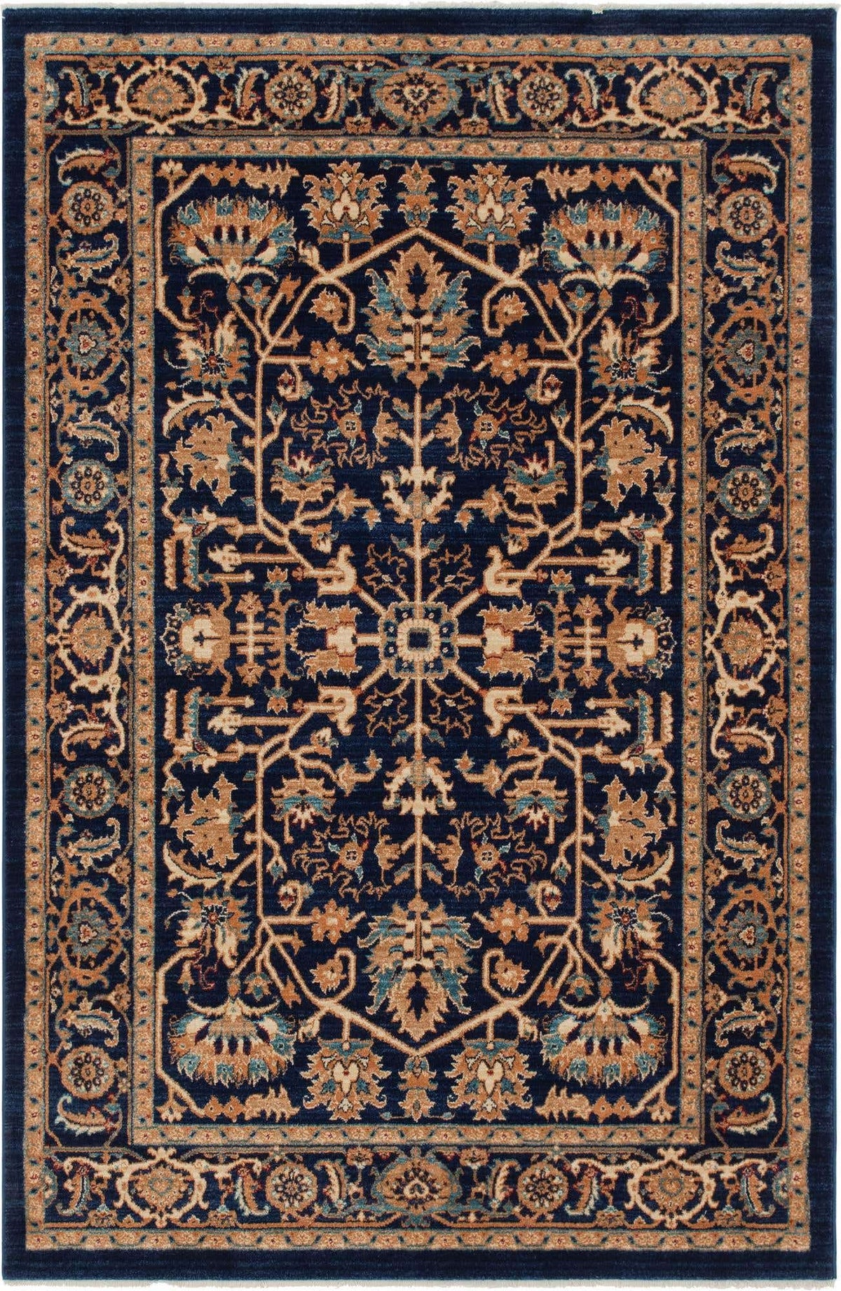 Rechteck Teppich Graham in Marineblau von Hadorn™ - Lifestyle Image