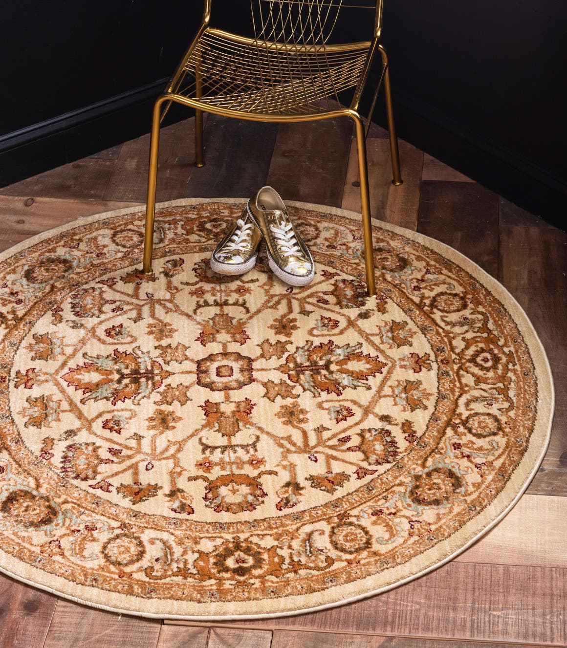 Rund Teppich Graham in Creme von Hadorn™ - Lifestyle Image