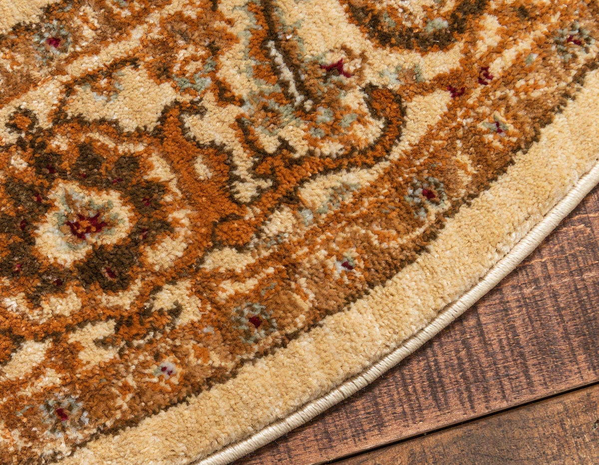 Rund Teppich Graham in Creme von Hadorn™ - Lifestyle Image