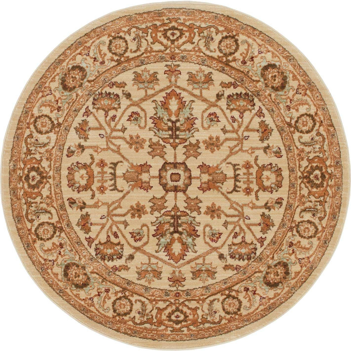 Rund Teppich Graham in Creme von Hadorn™ - Lifestyle Image