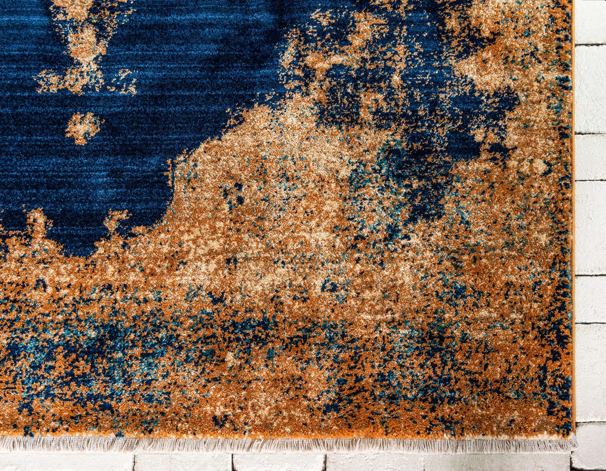 Rechteck Teppich Graham in Marineblau von Hadorn™ - Lifestyle Image