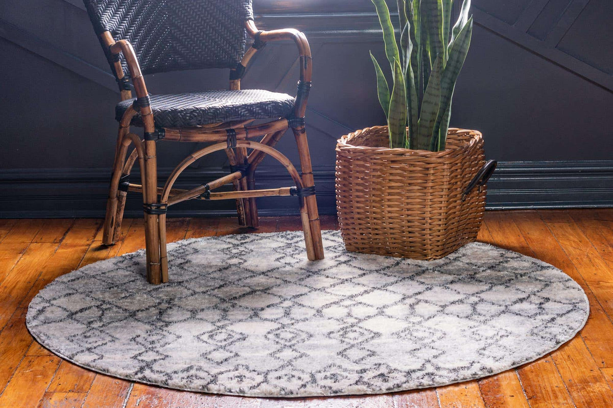 Rund Teppich Atlas in Beige von Hadorn™ - Lifestyle Image