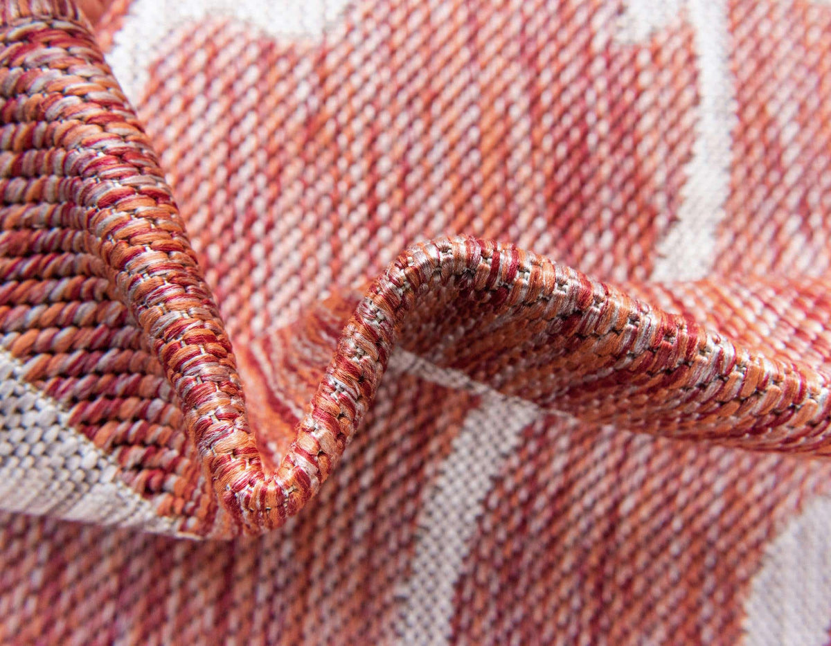 Läufer Outdoor Teppich Outdoor Botanical in Rot von Hadorn™ - Lifestyle Image