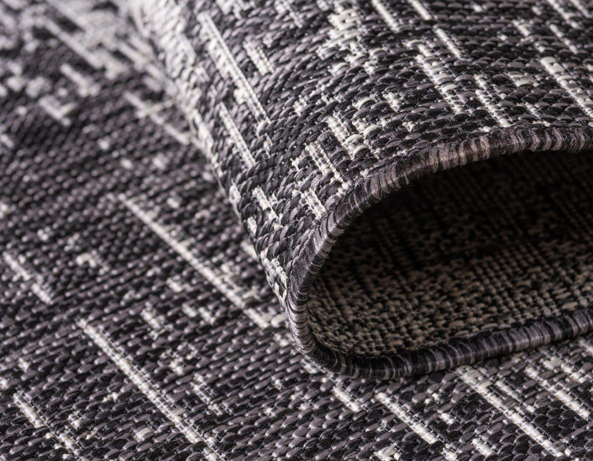 Rund Outdoor Teppich Outdoor Modern in Grau von Hadorn™ - Lifestyle Image