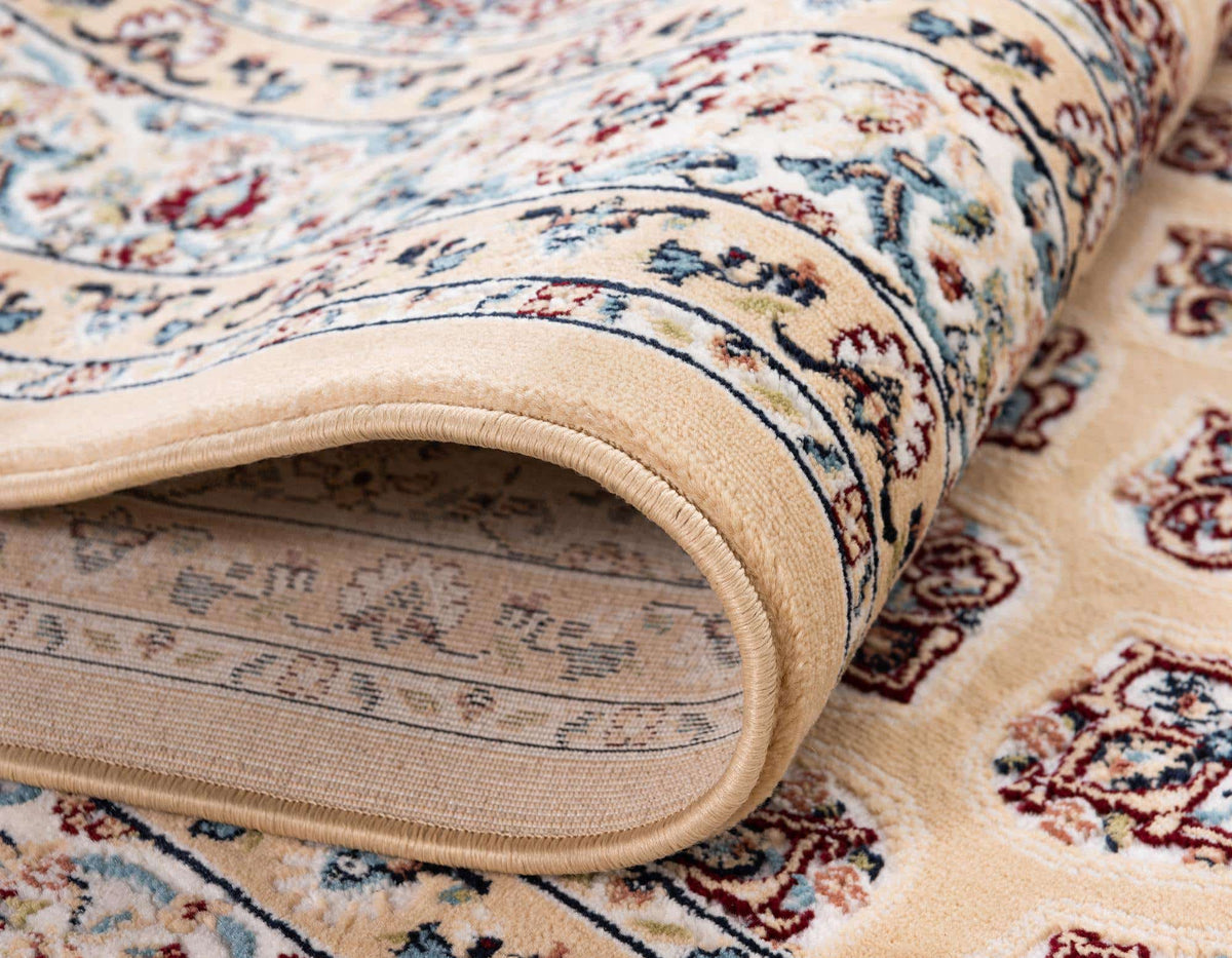 Rund Teppich Nain Design in Beige von Hadorn™ - Lifestyle Image
