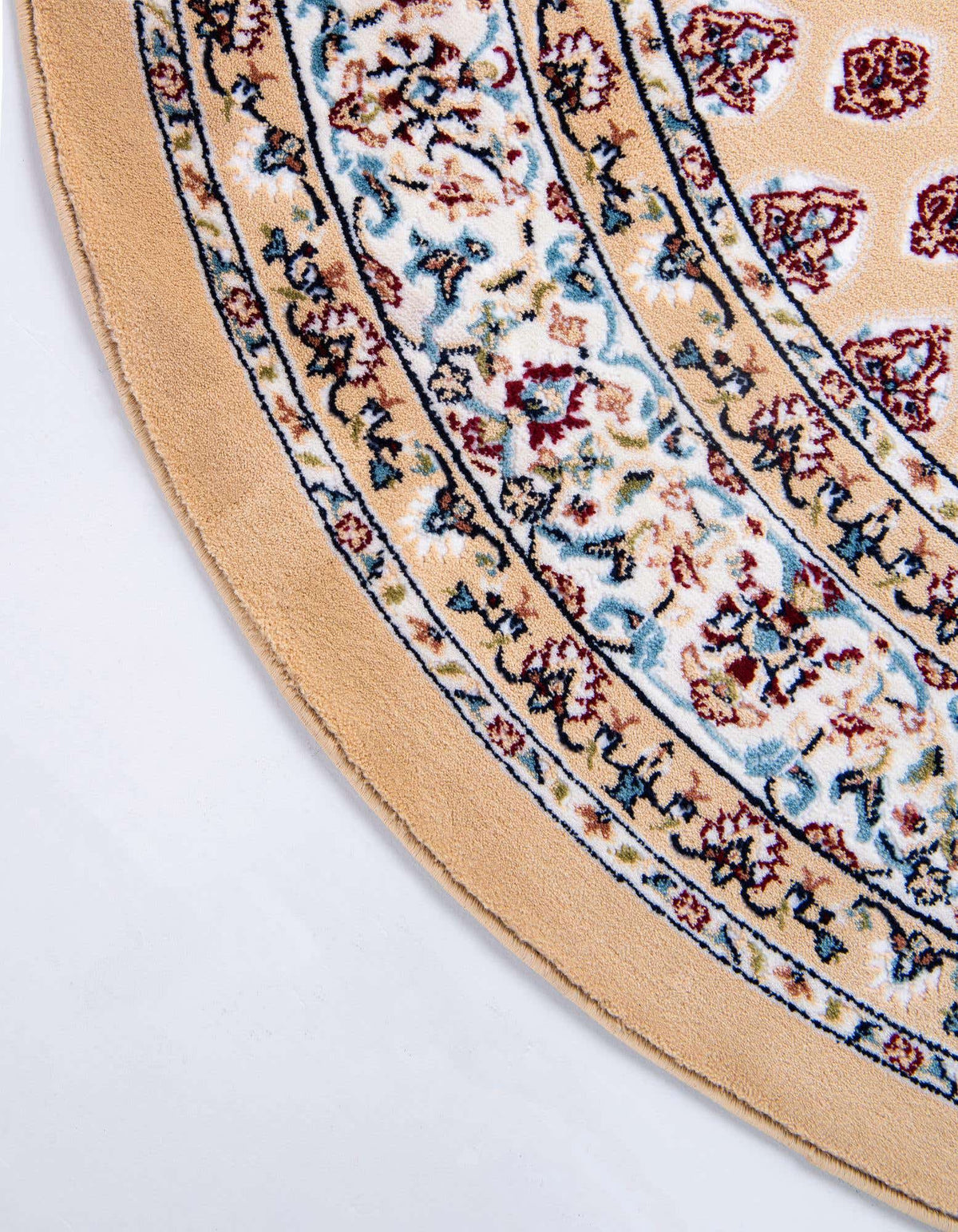 Rund Teppich Nain Design in Beige von Hadorn™ - Lifestyle Image