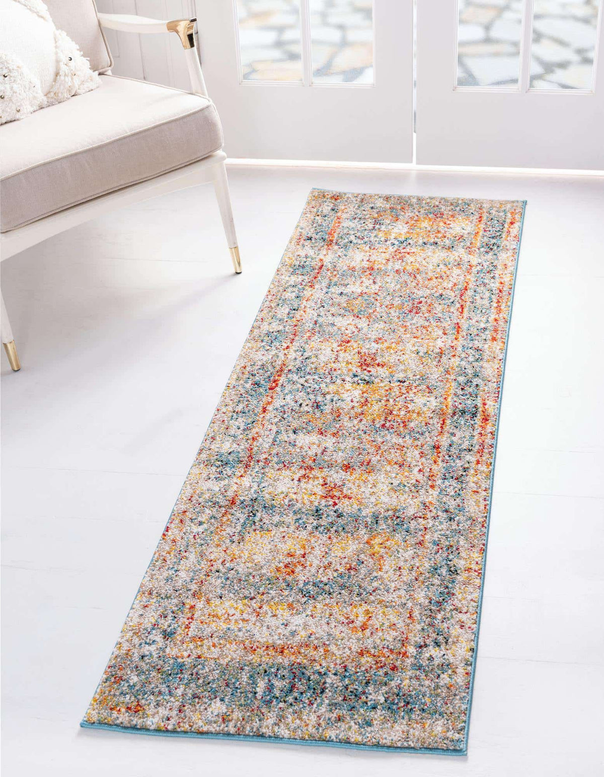 Läufer Teppich Venice in Blau von Hadorn™ - Lifestyle Image