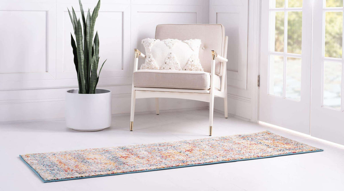 Läufer Teppich Venice in Blau von Hadorn™ - Lifestyle Image