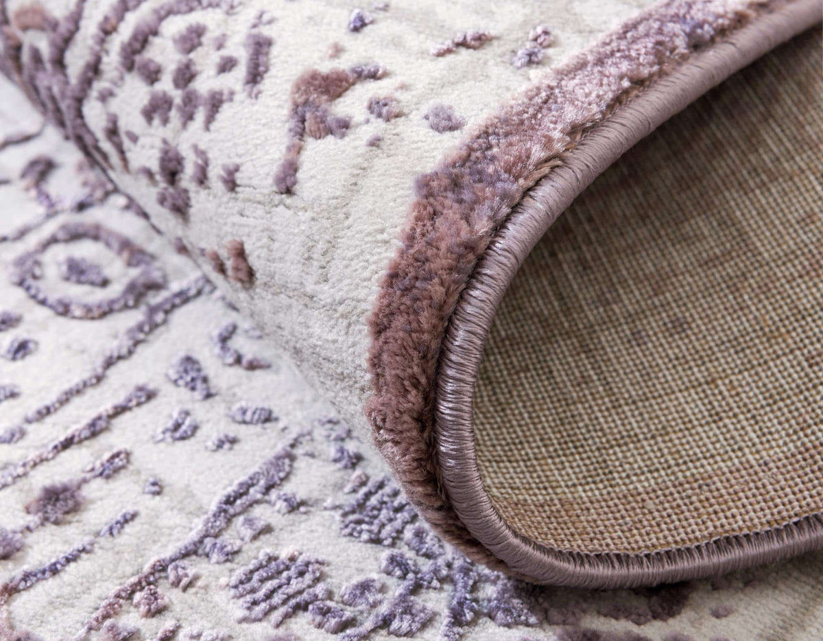 Rund Teppich Chesterfield in Violett von Hadorn™ - Lifestyle Image