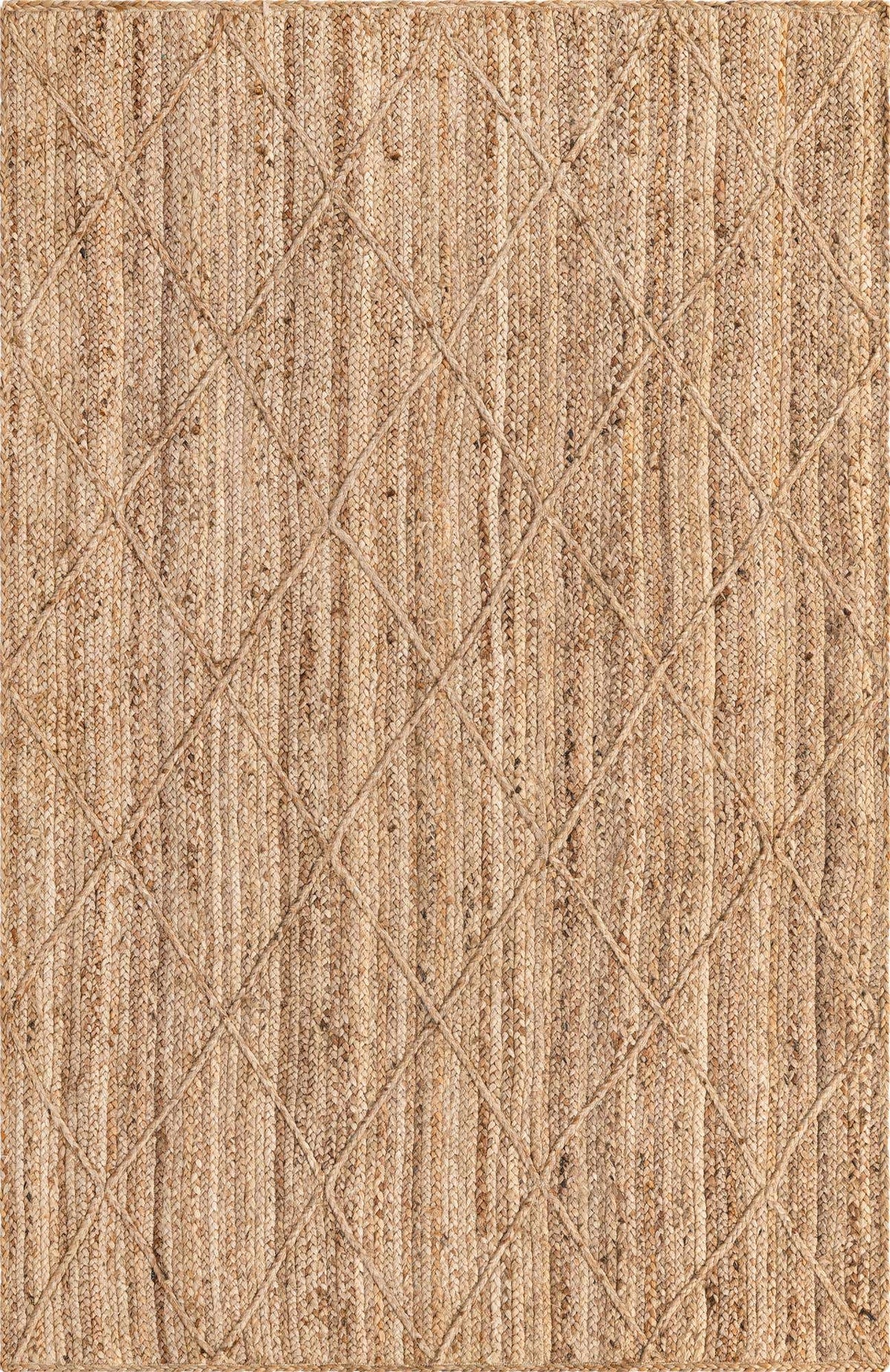Rechteck Teppich Braided Jute in Natürlich von Hadorn™ - Lifestyle Image