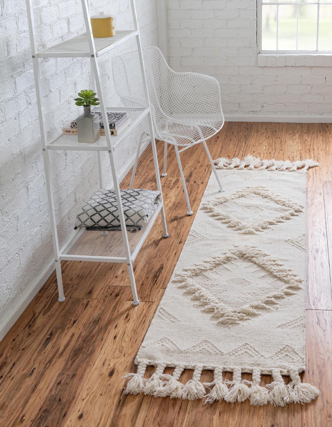Läufer Handgeflochten Teppich Arizona in Elfenbein von Hadorn™ - Lifestyle Image