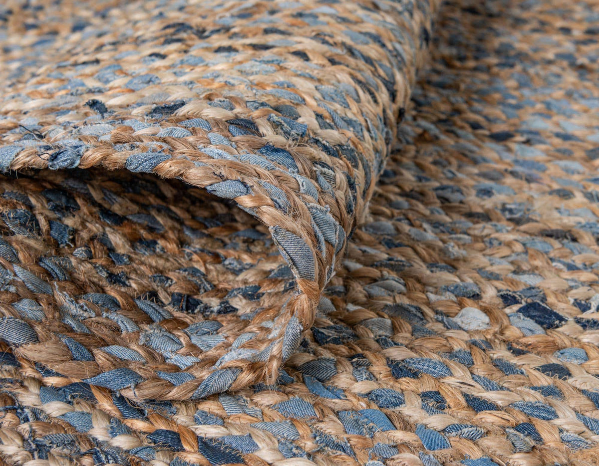 Oval Teppich Braided Chindi in Natürlich von Hadorn™ - Lifestyle Image