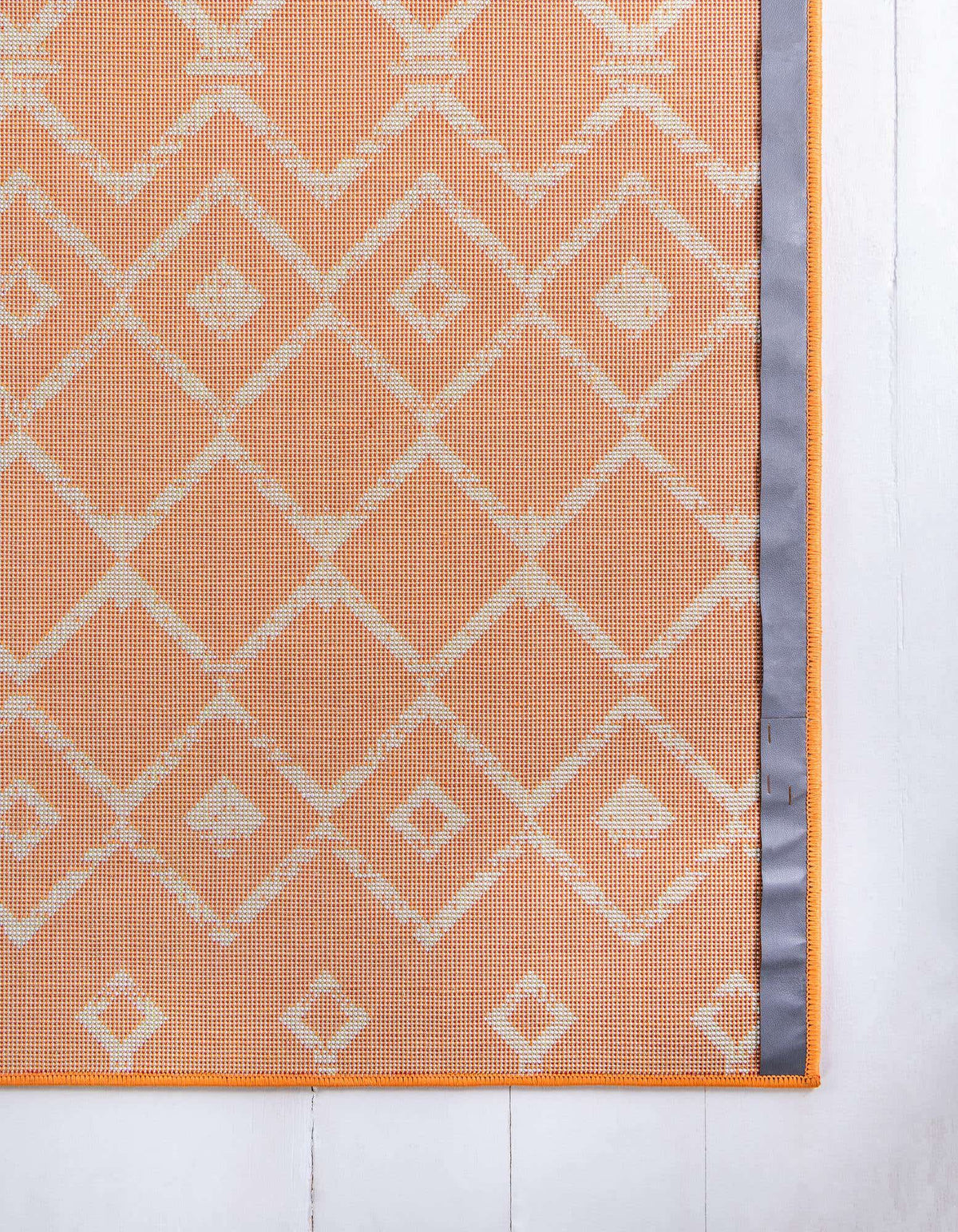 Quadratisch Teppich Kasbah Trellis in Orange von Hadorn™ - Lifestyle Image