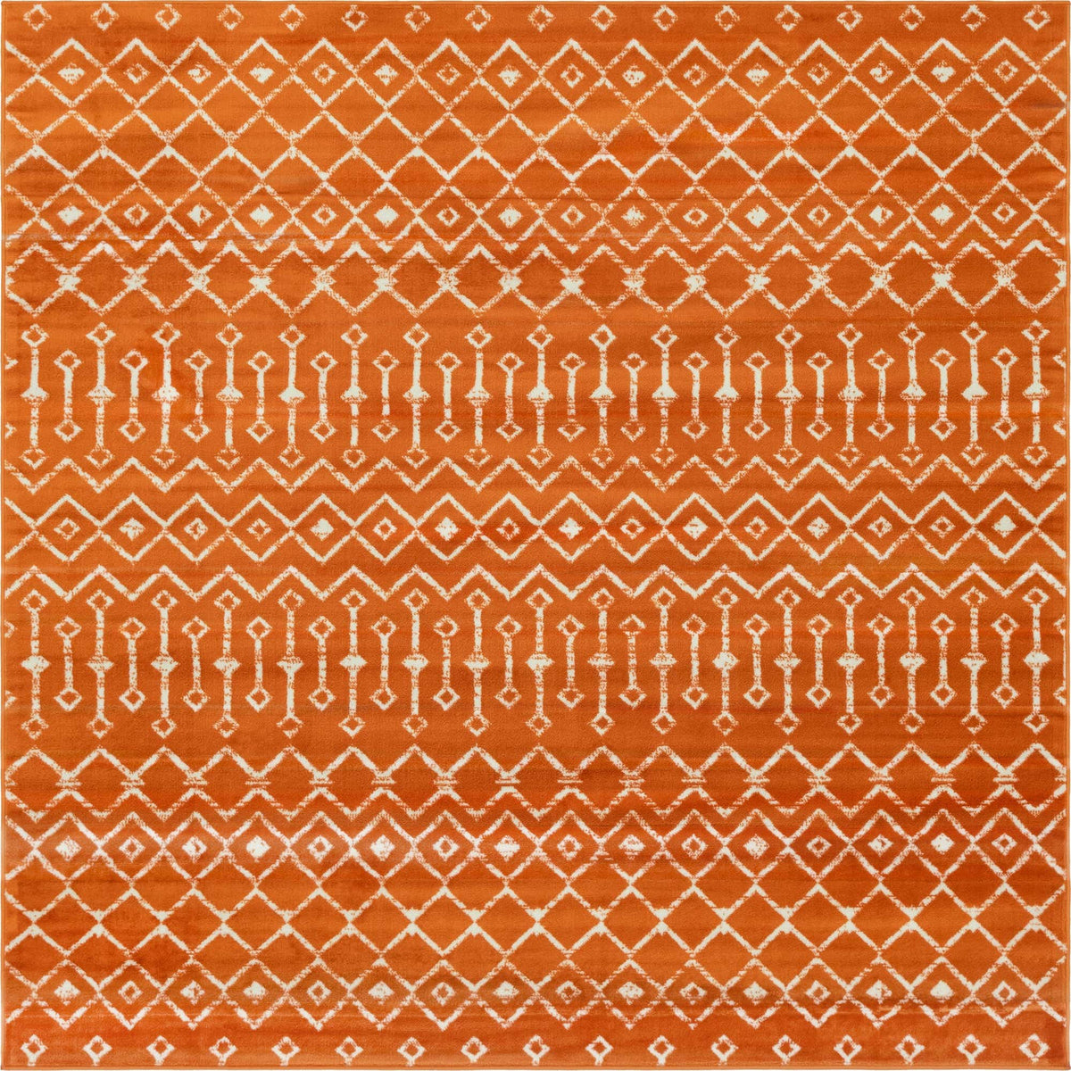 Quadratisch Teppich Kasbah Trellis in Orange von Hadorn™ - Lifestyle Image