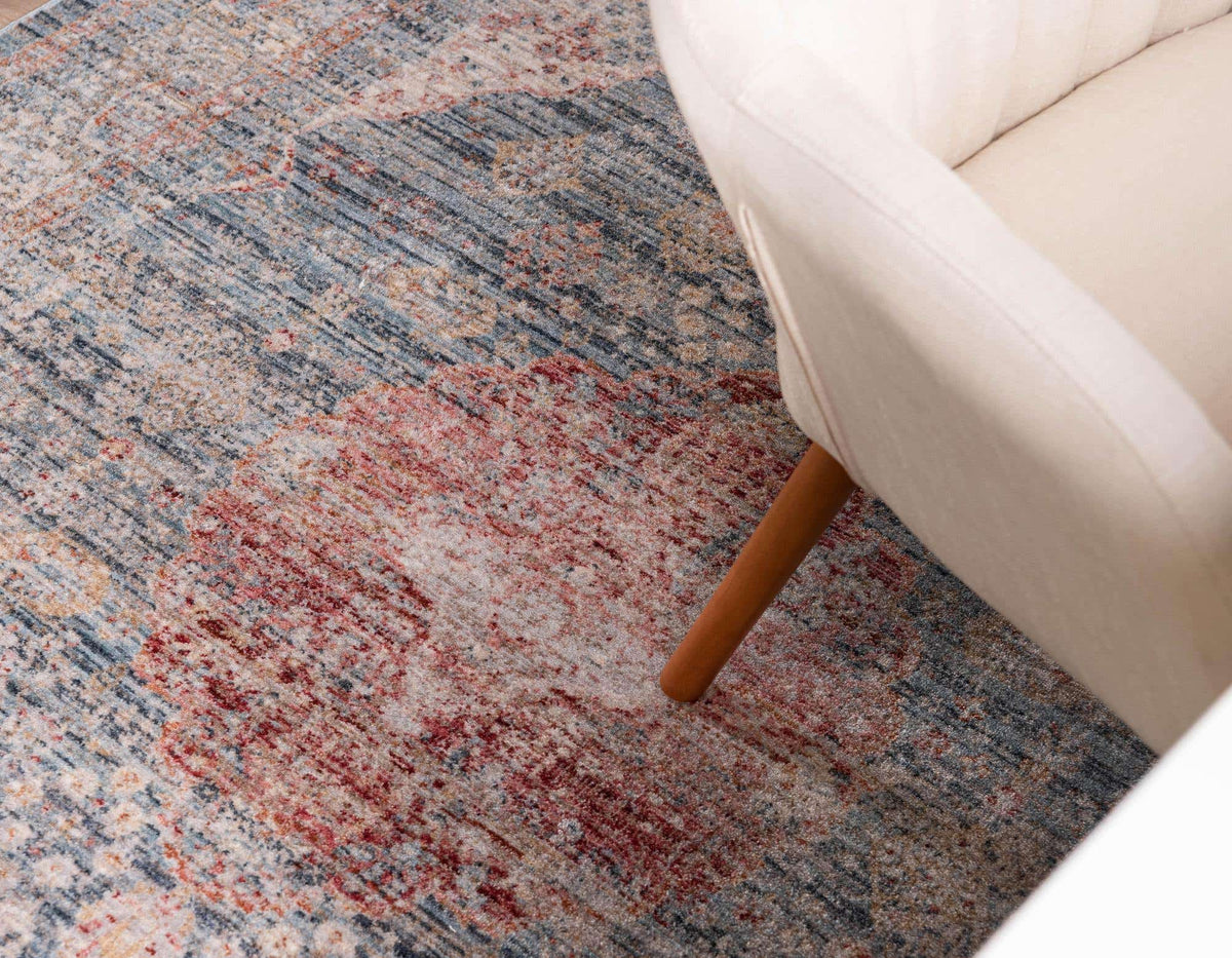 Rechteck Teppich Noble in Blau von Hadorn™ - Lifestyle Image