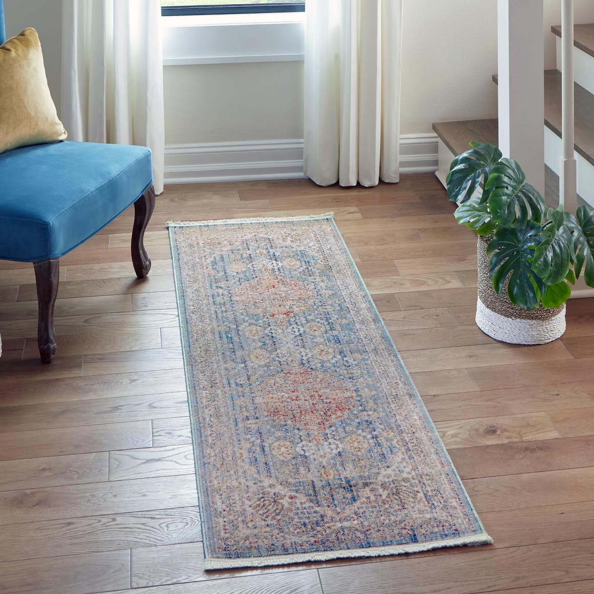 Läufer Teppich Noble in Blau von Hadorn™ - Lifestyle Image