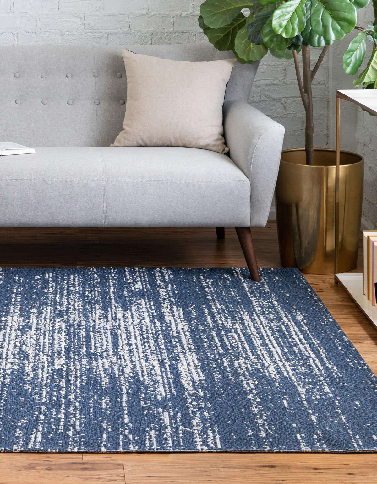 Rechteck Teppich Georgia in Blau von Hadorn™ - Lifestyle Image