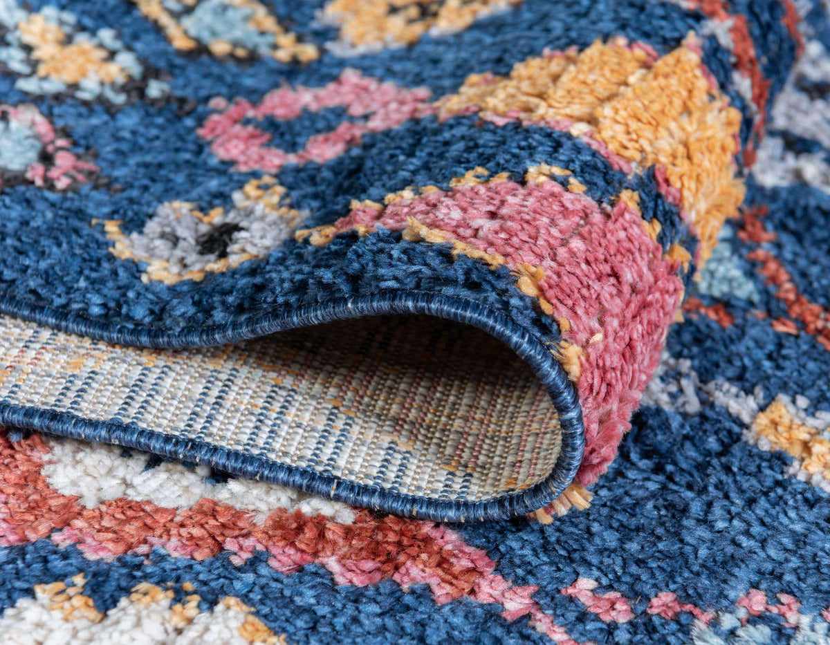 Rechteck Teppich Morocco in Marineblau von Hadorn™ - Lifestyle Image