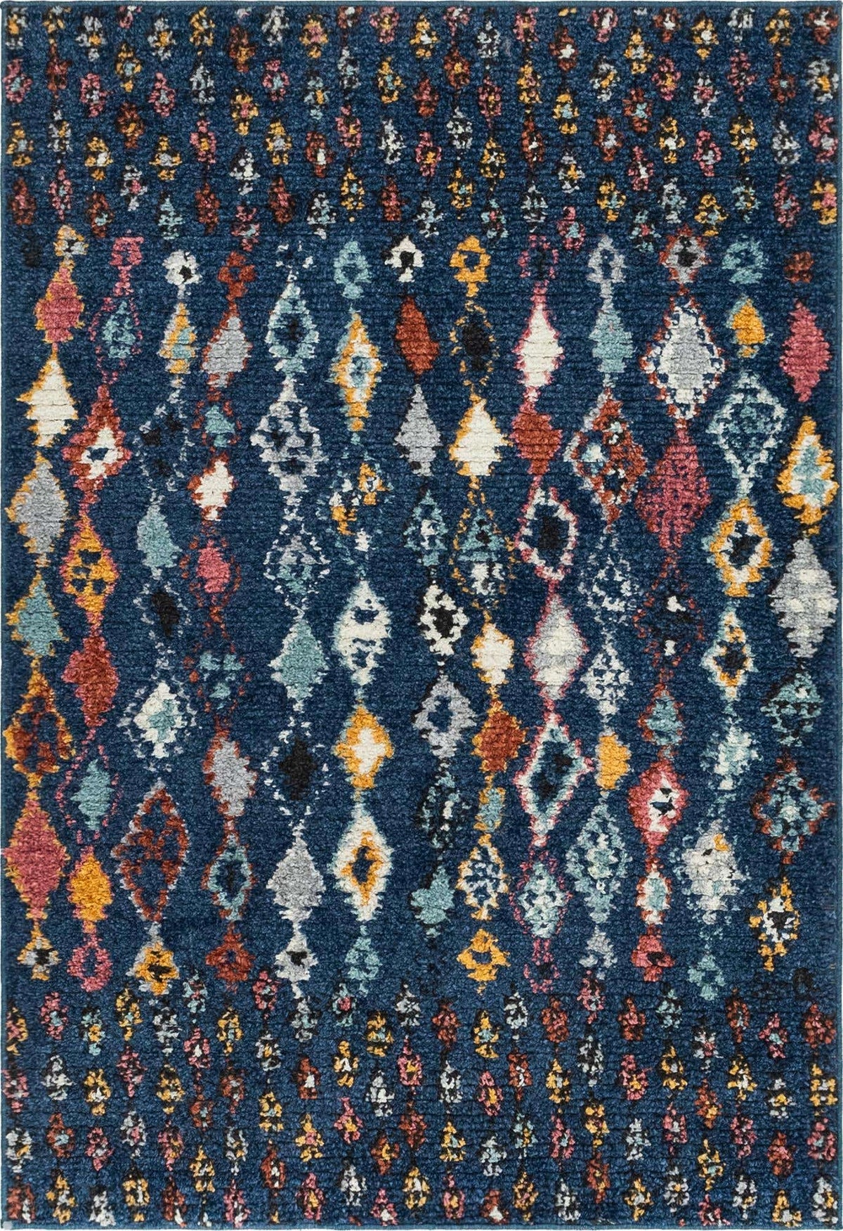 Rechteck Teppich Morocco in Marineblau von Hadorn™ - Lifestyle Image