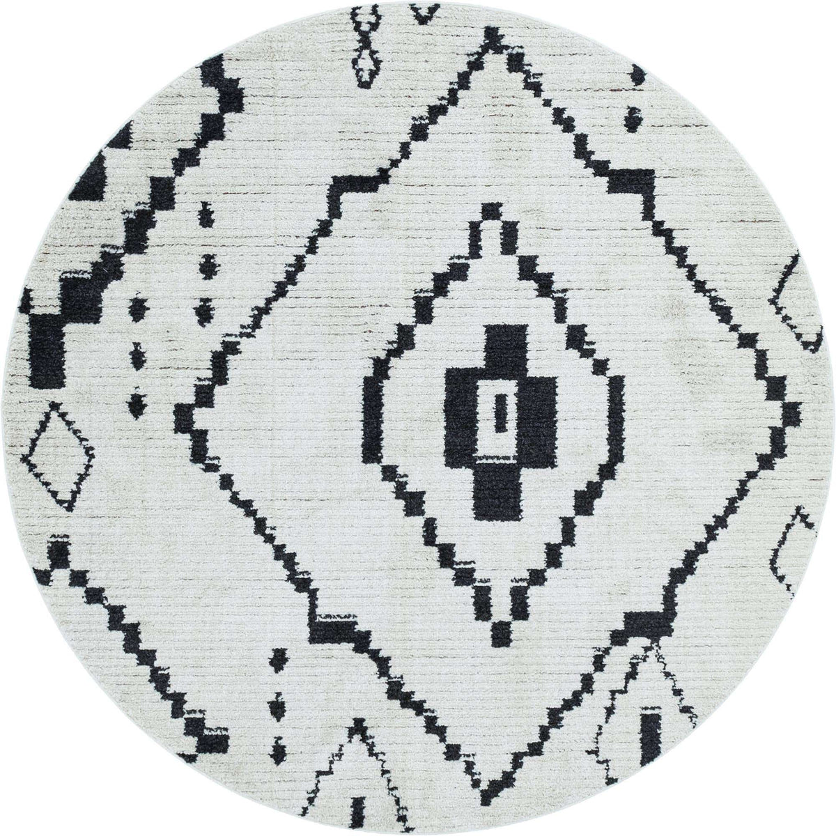 Rund Teppich Morocco in Beige von Hadorn™ - Lifestyle Image