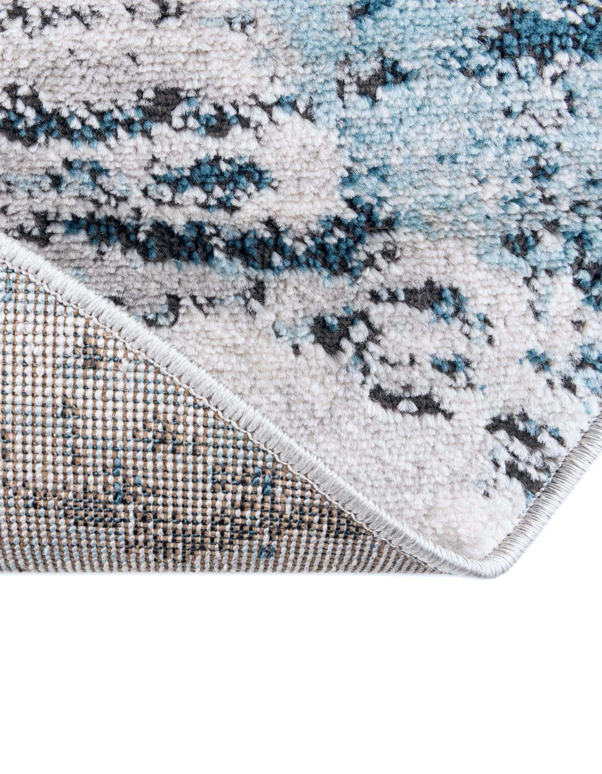 Rund Teppich Leipzig in Blau von Hadorn™ - Lifestyle Image