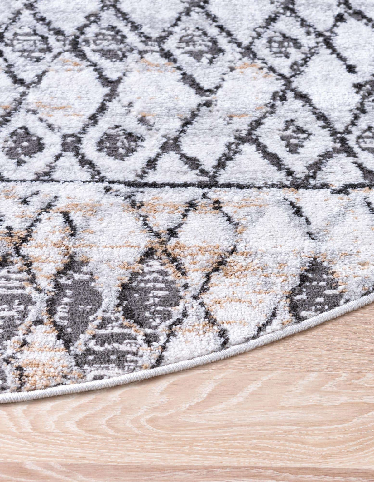 Rund Teppich Leipzig in Beige von Hadorn™ - Lifestyle Image
