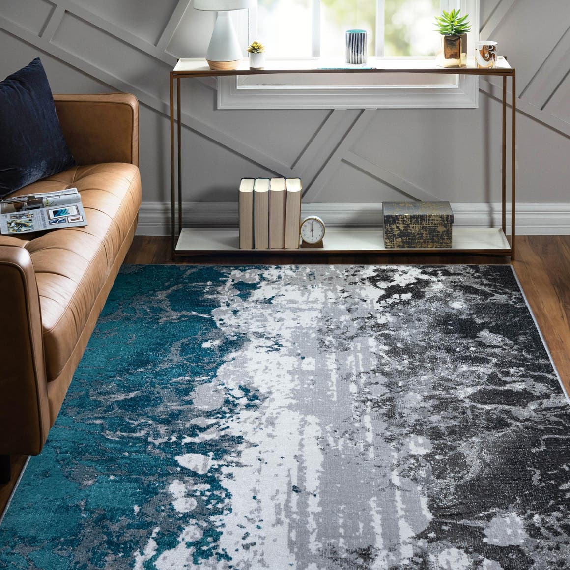 Rechteck Teppich Valencia in Grau von Hadorn™ - Lifestyle Image