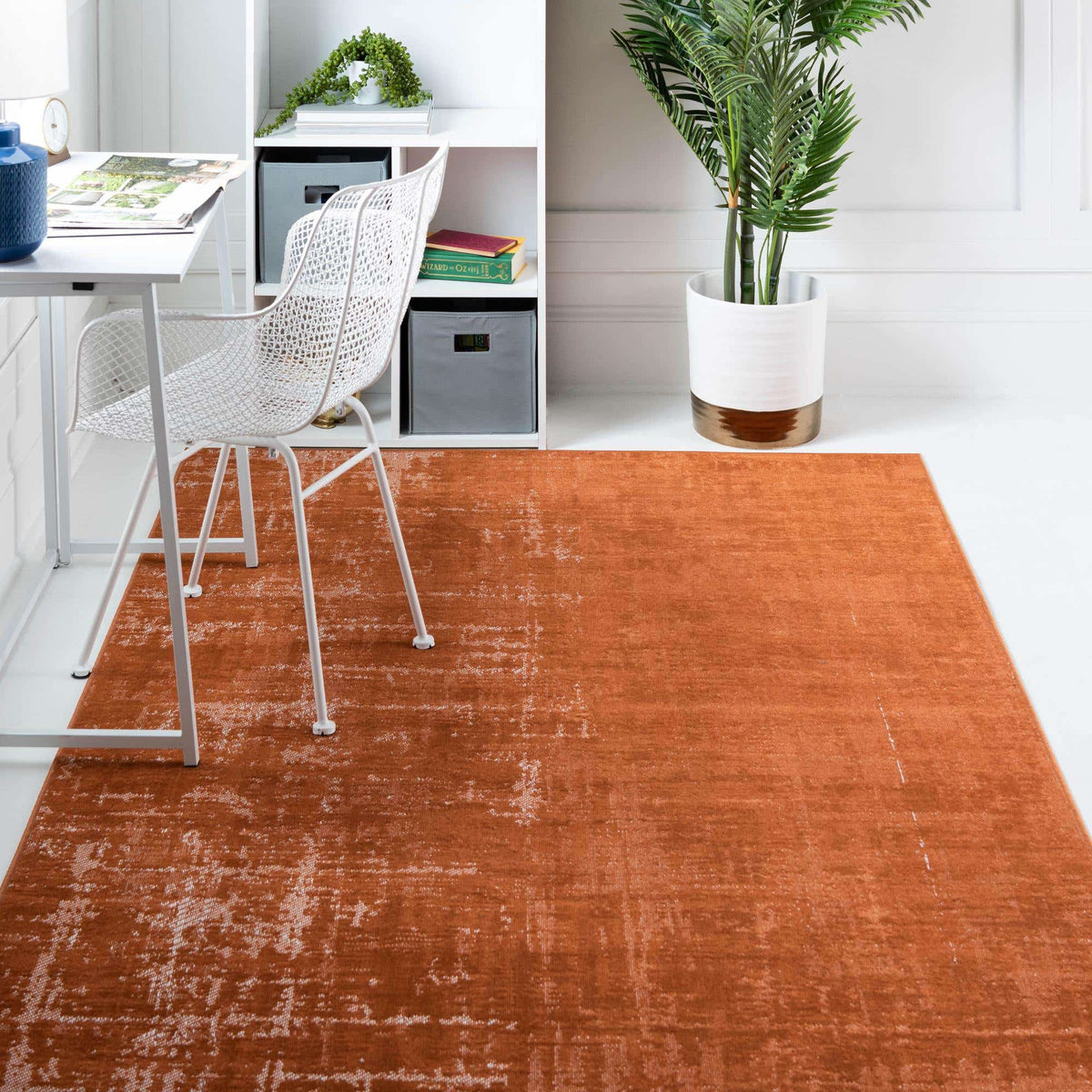 Rechteck Teppich Valencia in Orange von Hadorn™ - Lifestyle Image